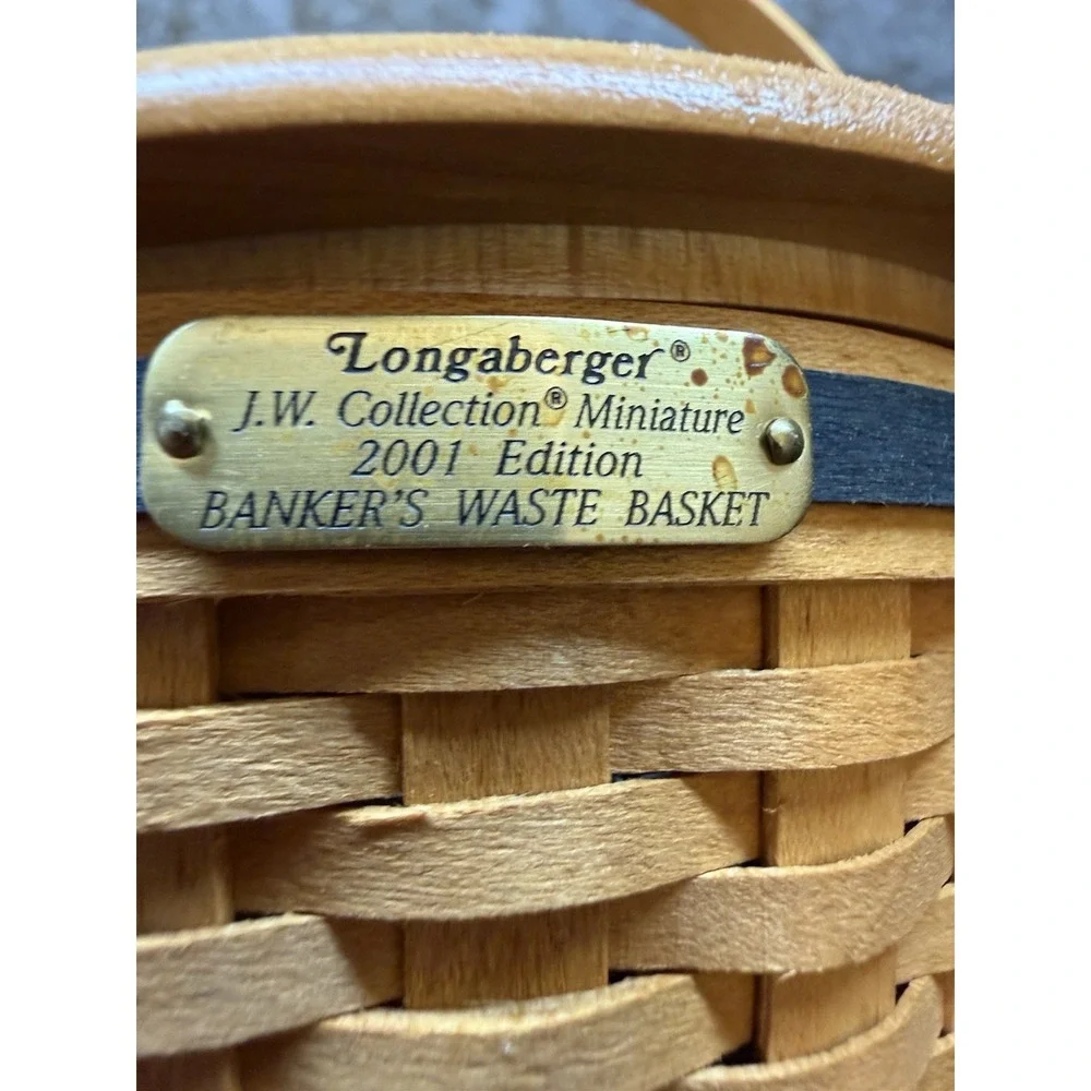 Longaberger‎ Collectors Club JW Miniature 2001-2002 Berry Basket Combo NEW